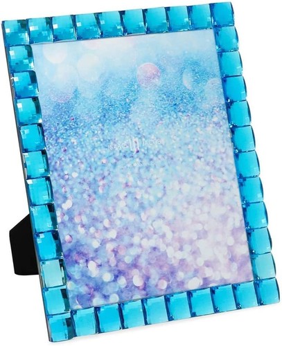 Isaac Jacobs Decorative Sparkling Light Blue Jewel Picture Frame, Photo... - Picture 14 of 37