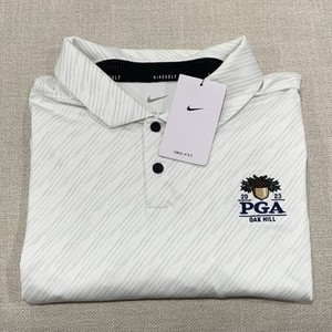 Nike Golf Polo Men's Large All Over Print Golf Tees Dri Fit DV8497-025 White