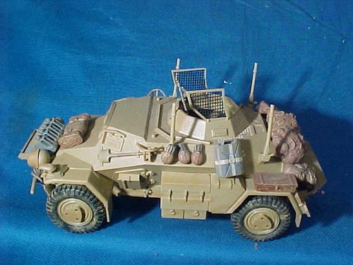 Vintage WWII GERMAN Army SCOUT ARMORED CAR Built MODEL KIT For DIORAMA - Bild 2 von 2