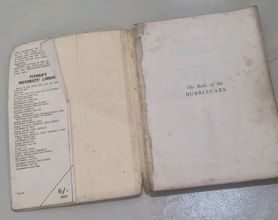 The BOOK of The BUBBLECARS Cyril AYTON Vintage Car 1960s. - Image 3 of 4