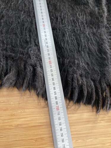 Natural brown 100% Alpaca wool thick soft warm boho cape shawl from Bolivia O/S - Picture 17 of 17