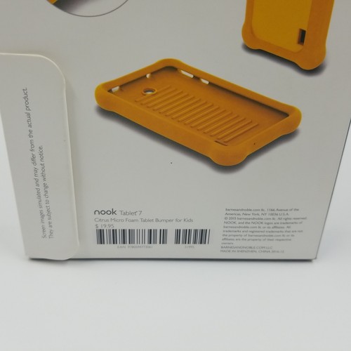 NOOK TABLET 7" ORANGE Tablet Bumper/Case - Barnes & Noble Book SEALED NEW - Picture 6 of 8