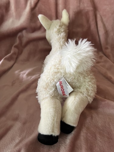 Llama Aurora World Flopsie 13” Plush White Cream Lay Down Stuffed Animal - Picture 4 of 8