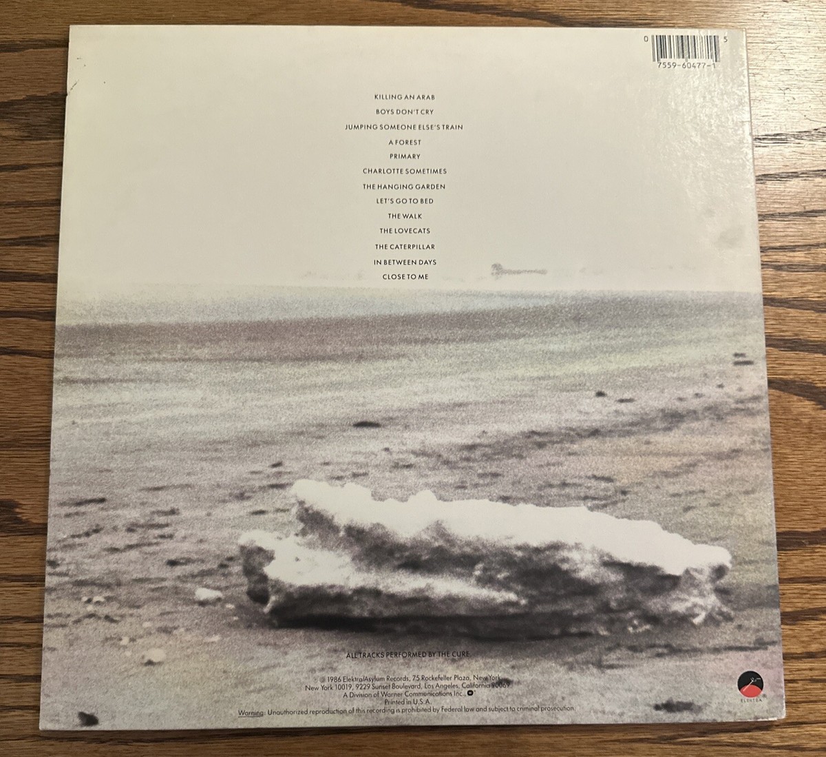 THE CURE standing on a beach the singles LP FIXH 12 vinyl