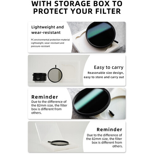 7artisans Variable ND1,5-8 ND Filter 58/62/67/72/77/82mm - Bild 10 von 12