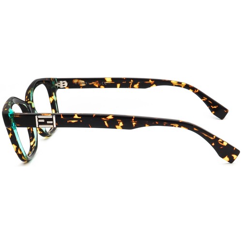 Fendi Eyeglasses FF 0094 D59 Tortoise on Teal B-Shape Frame Italy 54[]15 140 - Picture 5 of 6