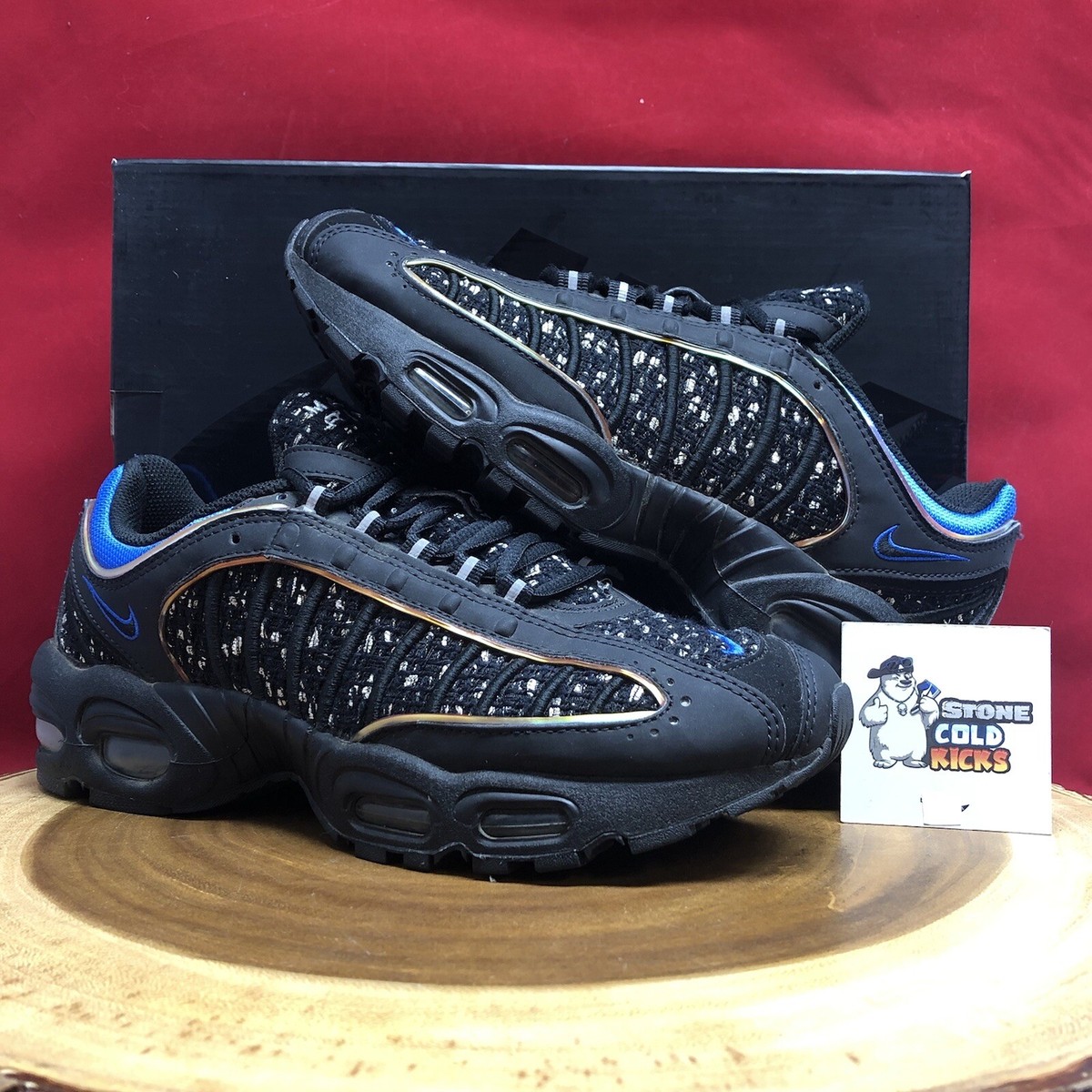 Supreme X Nike Air Max Tailwind 4 S 2019 Black Cobalt AT3854 001