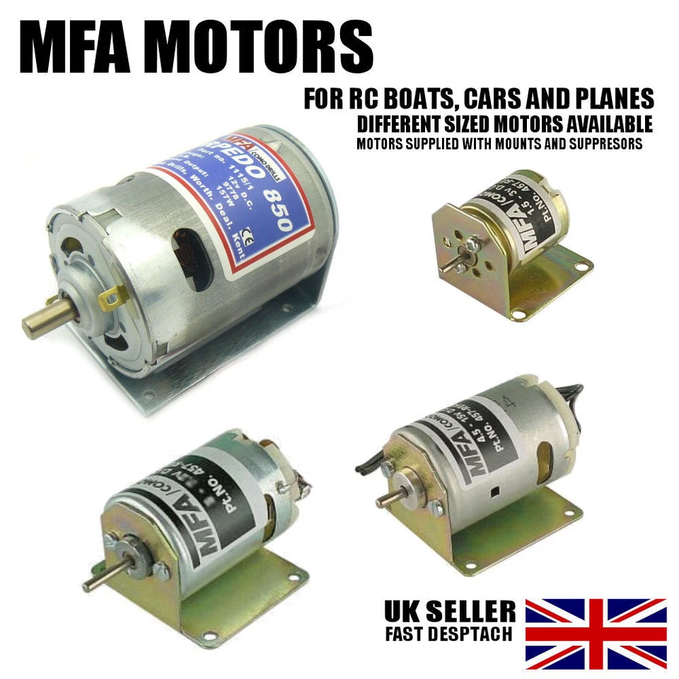 MFA Range RC Boat Car Plane Electric Motor 5 Pole Remote Control High Quality