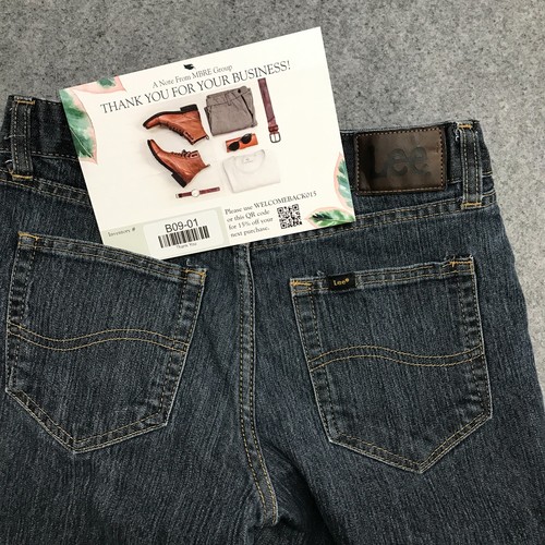 Lee Jeans Boys Size 14/16 Skinny Fit Straight Leg L442 Adjustable Waist Stretch - Picture 9 of 12