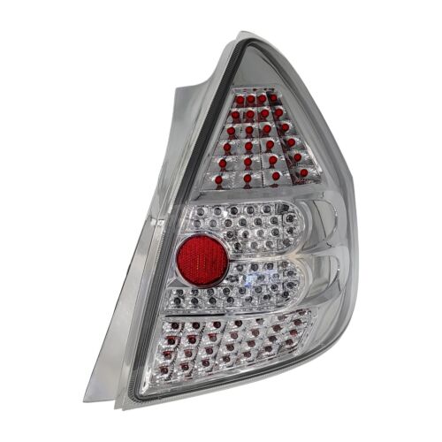 FITS HONDA FIT JAZZ 2001-2007 LED LOOK TAIL LIGHTS CHROME LEFT+RIGHT - Picture 2 of 3