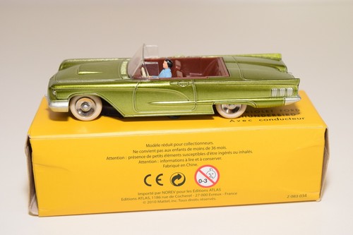 / / ATLAS DINKY TOYS 555 FORD THUNDERBIRD CABRIOLET METALLIC GREEN MINT BOXED - Picture 2 of 7