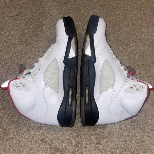 Jordan 5 Retro Rojo Fuego 2013 (136027-100) Talla 11 y 11.5 LEER POR FAVOR Personalizado - Imagen 4 de 9