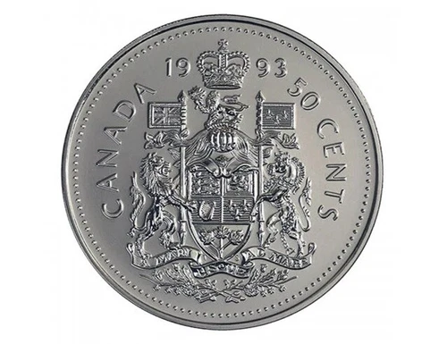 1993 Canada 50 Cents — photo from the most recent tracked eBay sale