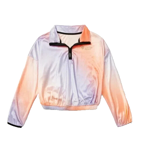 Justice Girls Jsport Half Zip Pullover Shirt Lavender Size XL PLUS (16P-18P) NEW - Picture 4 of 4