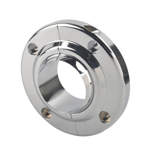 Chrome Steering Column Floor Mount For 2" Columns Swivel SBC BBC 350 Universal - Foto 5 di 12