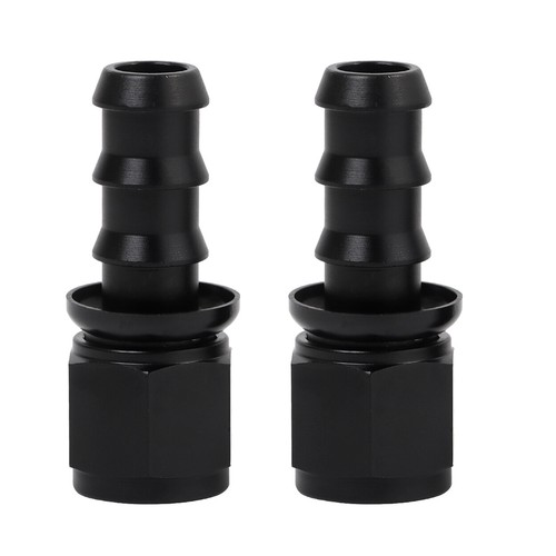 LokoCar 6AN 8AN 10AN Push Lock Hose Fitting End 0° 45° 90° Degree Black 2PCS - Picture 2 of 118