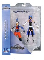 Disney Kingdom Hearts Action Figure Aqua & Goofy Diamond Select 2017