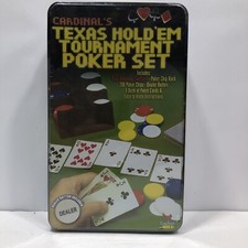 Cardinal's Texas Hold'em Tournament Poker Set - NEW SEALED