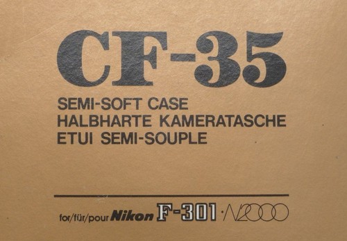 Custodia protettiva fotocamera Nikon cf-35 semi morbida nera in pile scatola cinturino per f-301 - Foto 2 di 11