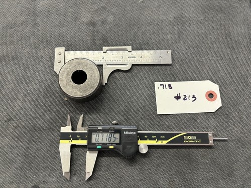 ROUND PUNCH Die ROPER WHITNEY DIACRO DI-ACRO CLEVELAND PRESS SIZE .718 #213 - Picture 1 of 2