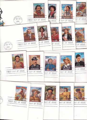 1994 Legends of the West Sc 2869 full Tucson set on 20 House of Farnam cachets - Picture 2 of 2