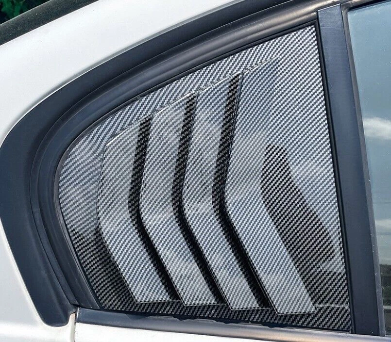 For BMW 3-Series M3 E90 2006-12 Carbon Fiber Quarter Window Louver Scoop Vent Foto 2 de 4
