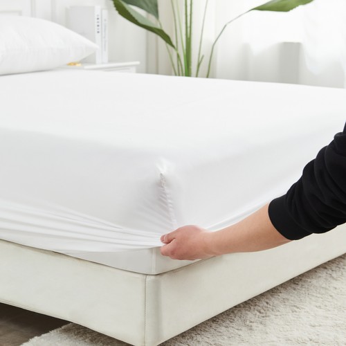 Luxury Bamboo Blend Ultra Soft Bed Sheets 40cm Extra Deep Pocket Fitted Sheet - Picture 20 of 52