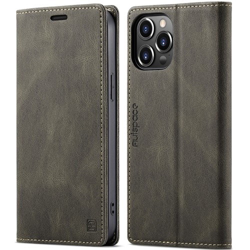 Plain Leather Magnetic Wallet Folding Flip Case Cover For Mobile Phones Bag - Picture 18 of 19