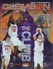 2009-10 CLEMSON TIGERS BASKETBALL MEDIA GUIDE (TREVOR BOOKER COVER