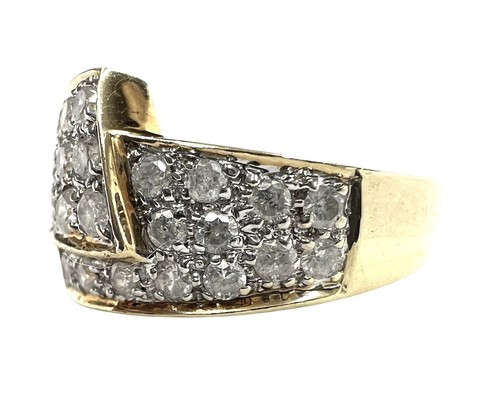 Wunderschöner 10kt Diamant Cluster Ring 1,55ct - Bild 2 von 3