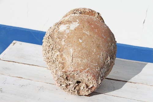 19th Century Antique Terracotta Octopus Trap, Octopus Terracotta Undersea Pot - Bild 12 von 12