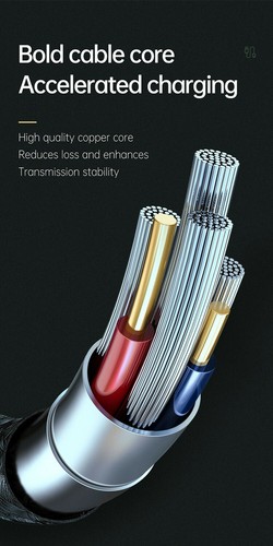 Mcdodo LED Fast Data Cable for Samsung Huawei Oppo, Unbreakable Nylon USB C - Picture 11 of 12