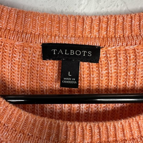 Talbots Sweater Women L Colorblock Striped Knit Long Sleeve Pima Cotton Pullover - Bild 4 von 6