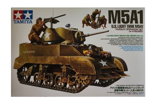 TAMIYA - US Light Tank M5A1 with 4 Figures 1/35 Scale - Picture 2 of 4