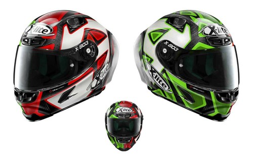 2022 X-lite X803RS Carbonio Petrucci Misano Visiera Scura Gratis Moto Casco  | eBay