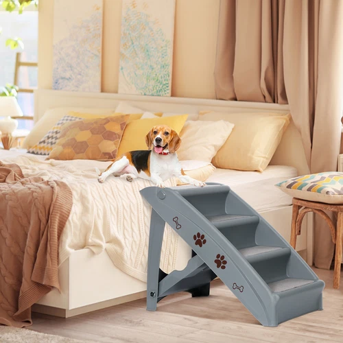 Multiple Sizes Pet Dog Stairs Ramp Climb Ladder Portable Light Weight Car Home - Picture 19 of 30