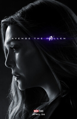 AA0390 Avengers Endgame Film By Anthony Russo 2019 Scarlet Movie Poster 11x17