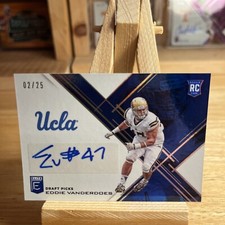 2017 Panini Elite Draft Picks  #241 Eddie Vanderdoes /25 auto