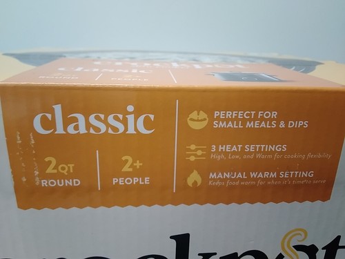 Crockpot Slow Cooker Round Black 2 Quart 3 Heat Settings (R333JKG) - Picture 2 of 8