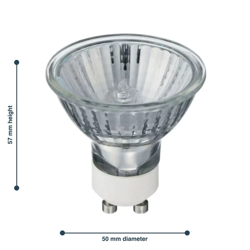 Pack of 24 x 50 Watt Halogen GU10 Light Bulbs Spotlight Downlight Lamps Dimmable - Image 4 of 4