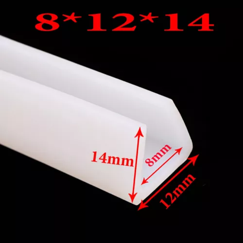 1mm - 15mm Silikon Gummi U-Kanal Dichtstreifen Kantenzierleiste Schutzstreifen - Bild 13 von 17