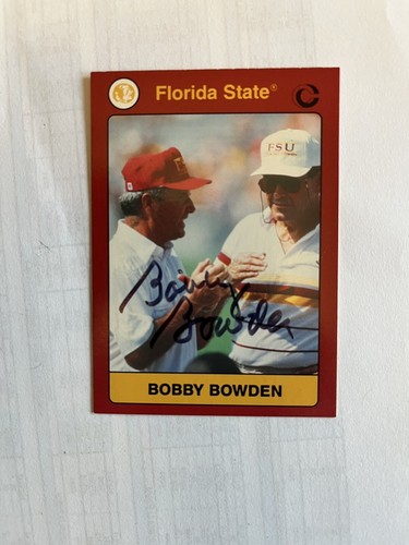 Bobby Bowden 1991 Collegiate Collection Signed Set Florida State Seminoles FSU - Picture 2 of 21
