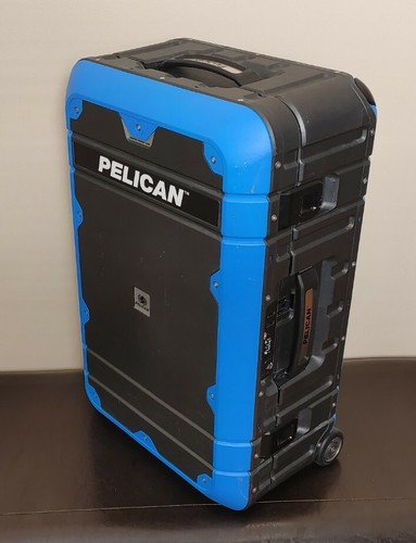 Étui à main Pelican Elite série de bagages - résidus de colle - SERRURE FONCTIONNE - UTILISÉ - Photo 3 sur 11