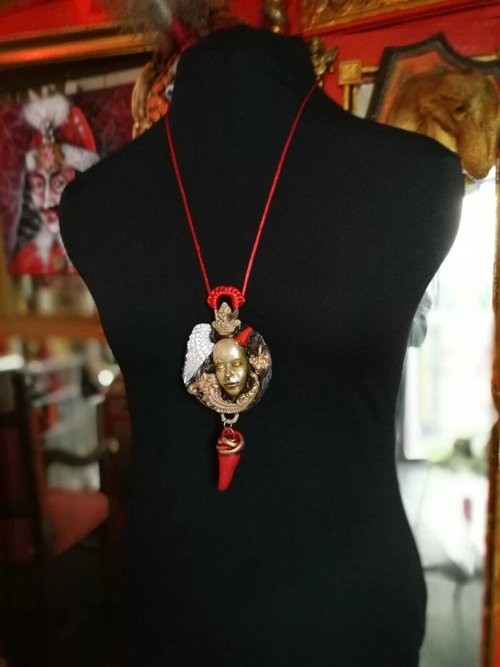 Talismán de la suerte poder efectivo atracción fortuna dinero colgante collar amuletos Foto 2 de 4