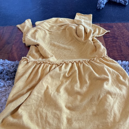 moth anthropologie cardigan Buttons Sz Small Open Yellow LN - Picture 6 of 8