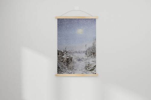 Original Snowy Landscape Watercolour by Mykola Dzvonyk Winter Ukraine 2023 - Picture 3 of 7