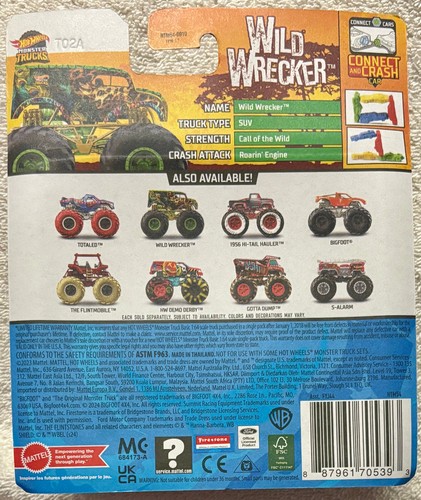 Hot Wheels 2024 Monster Trucks Stripes Earned #1/4 Wild Wrecker #HTM54 1:64 - Bild 2 von 2