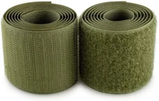 2" VELCRO® Brand MIL-SPEC Olive Drab Green Hook and Loop - SEW-ON TYPE - 1 YARD