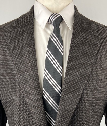 CHAPS RALPH LAUREN Mens 44R Brown Check Soft Wool Blazer Sport Coat Suit Jacket - Picture 3 of 7