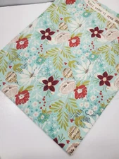 Basic Grey Fabric Christmas Floral Moda Holiday Sew Quilt Seasonal FAT QUARTER 